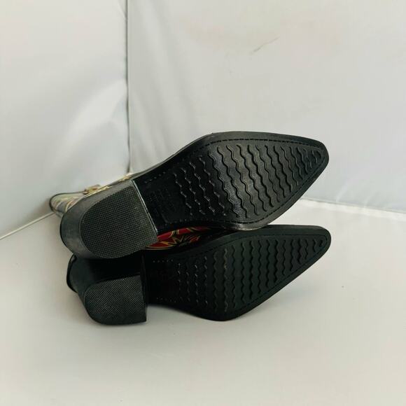 Corkys Rodeo Colorful Floral Western Rain Boots Women’s Size 7 - Picture 7 of 10